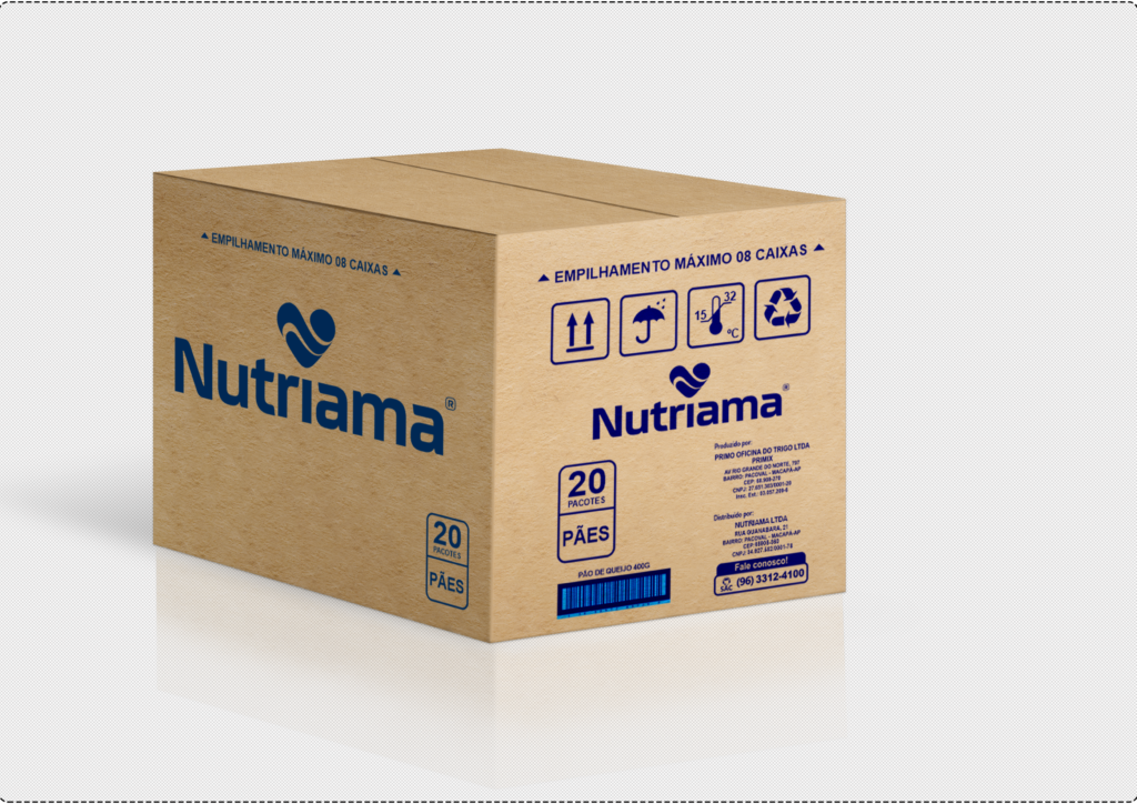 CAIXA DE PAPELÃO 2 PRIMIX NUTRIAMA 520X420X300MM