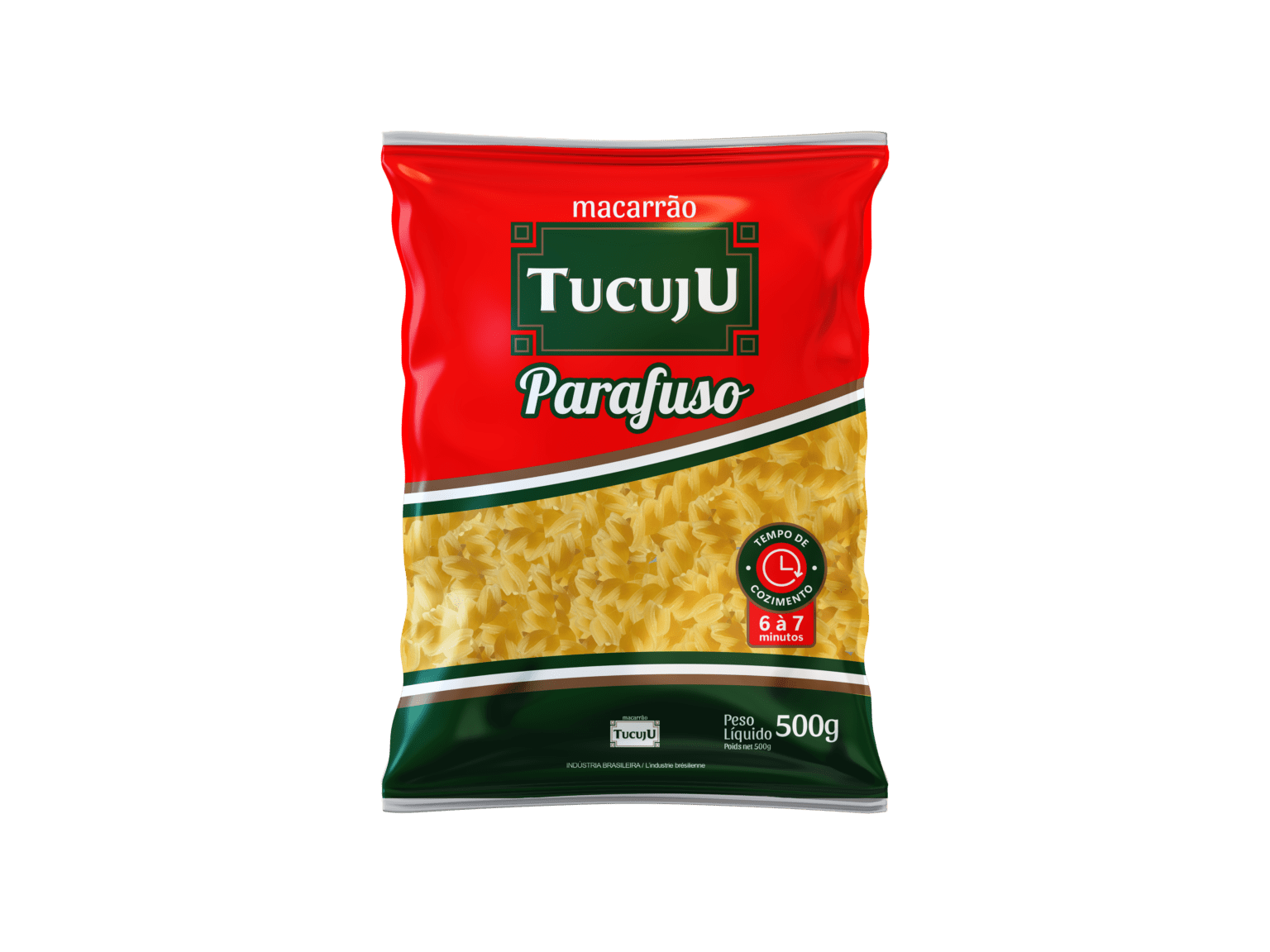 EMBALAGEM - MACARRÃO PARAFUSO TUCUJU 500G - FRENTE