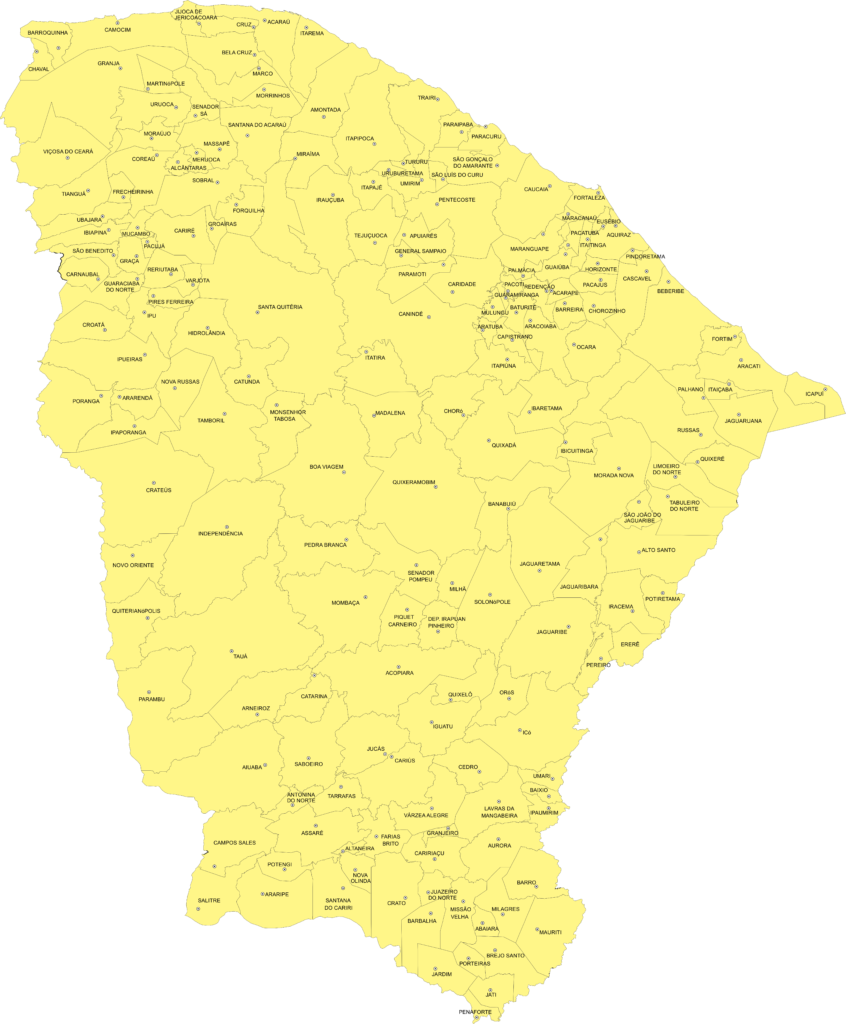 MAPA DO CEARA BASE INDIGENAS 1
